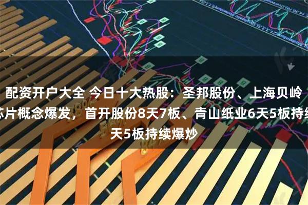 配资开户大全 今日十大热股：圣邦股份、上海贝岭领衔芯片概念爆发，首开股份8天7板、青山纸业6天5板持续爆炒